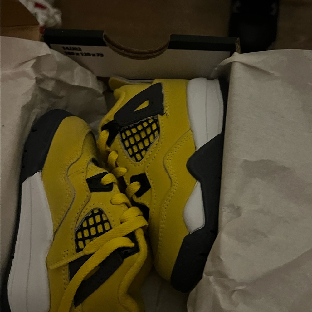 Kids Yellow and Black Sneakers